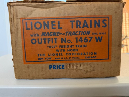 LIONEL Vintage Posguerra Lionel 1950 1467 W Set Box * Juego 50 Aniversario * | Condition: Used