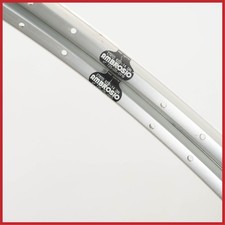 NOS AMBROSIO TWIN SPOKES clincher RIMS 28" 700c 28h VINTAGE ROAD BIKE SILVER