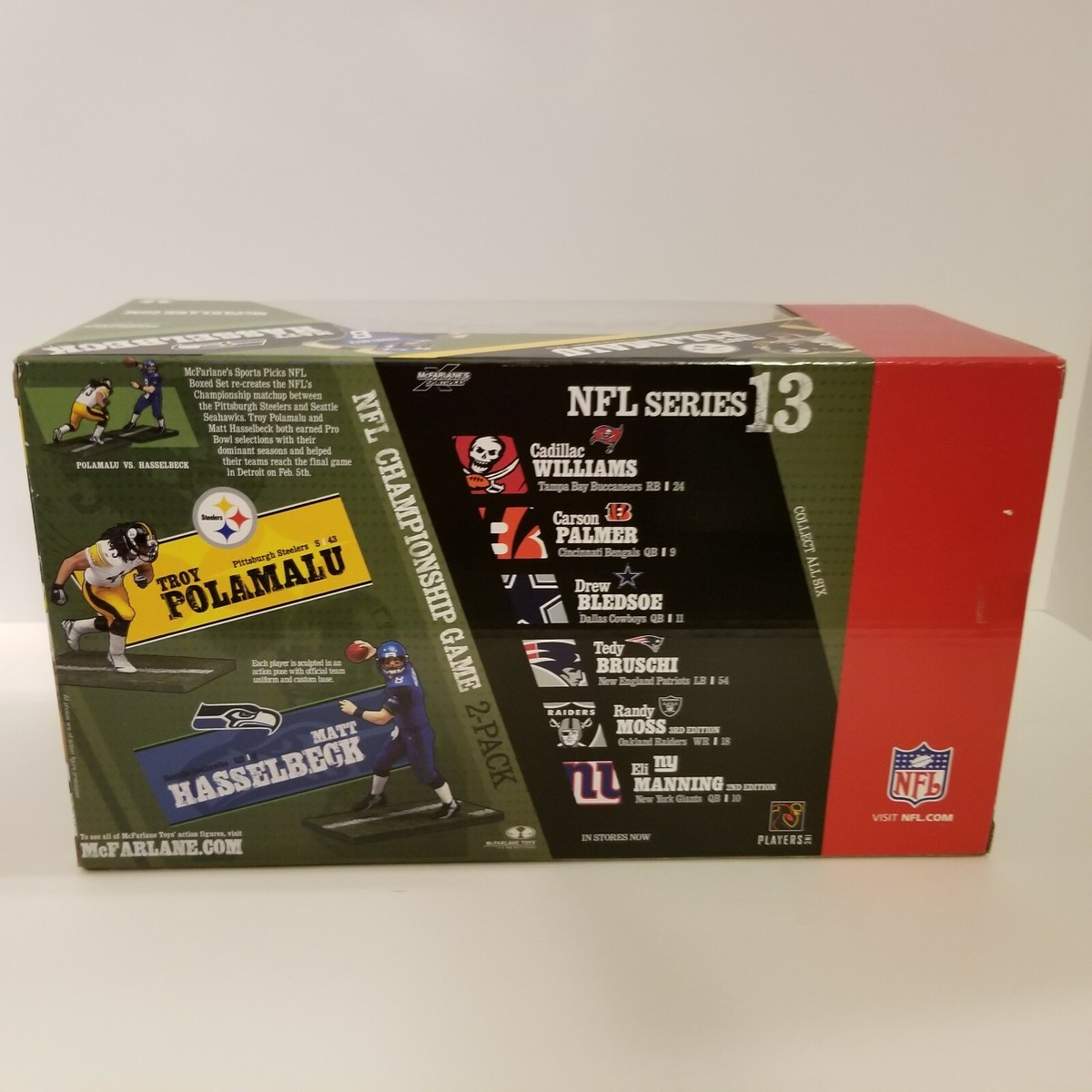 MCFARLANE NFL 2 Pack Troy Polamalu VS Matt Hasselbeck LIMITED