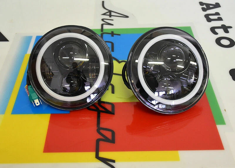 0030 VW TRANSPORTER T2 T3 FARI ANTERIORI LED CON LUCI DIURNE BIANCO 6000K - Immagine 2 di 4