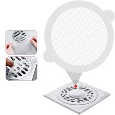 50PCS Disposable Shower Drain Hair Catcher Mesh Sticker Strainers For Shower