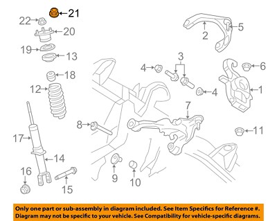 CHRYSLER OEM Stabilizer Sway Bar-Rear-Link Nut 6502696 | eBay 