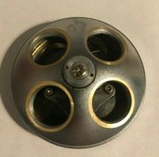 Microscope Objective Lens Turret with 4 RMS-Threaded (15mm) Mounting Ports Metal