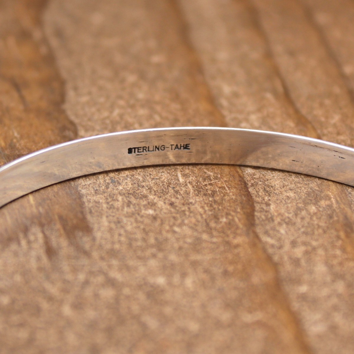 Sterling Silver Triangle Wire Southwest Bangle Bracelet by