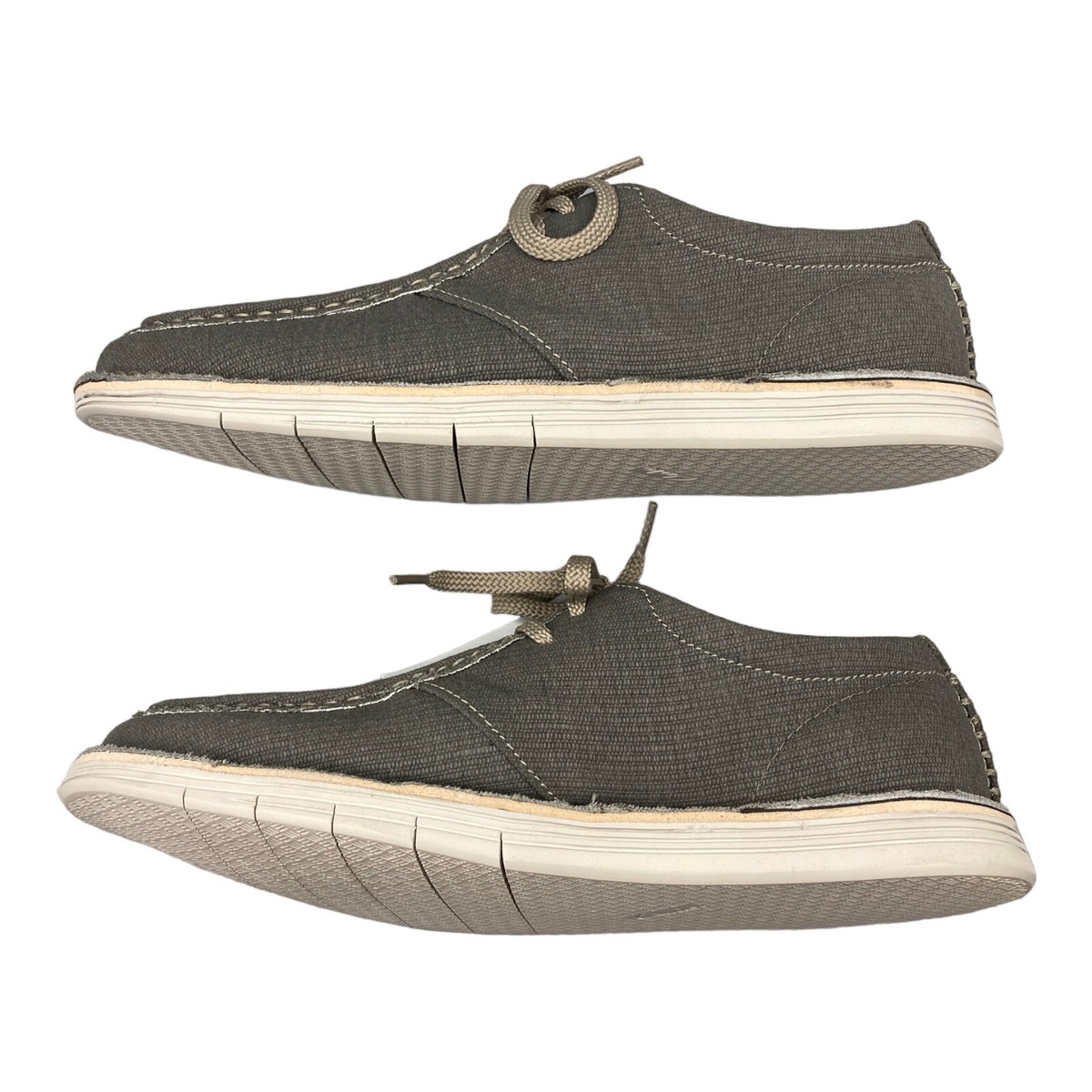 Clarks 15522 Forge Run Olive Canvas Comfort Pinch Moc Sneakers Shoes Mens 7.5 Clarks Forge Run Olive Canvas 15522 Comfort Office Moc  main image 3
