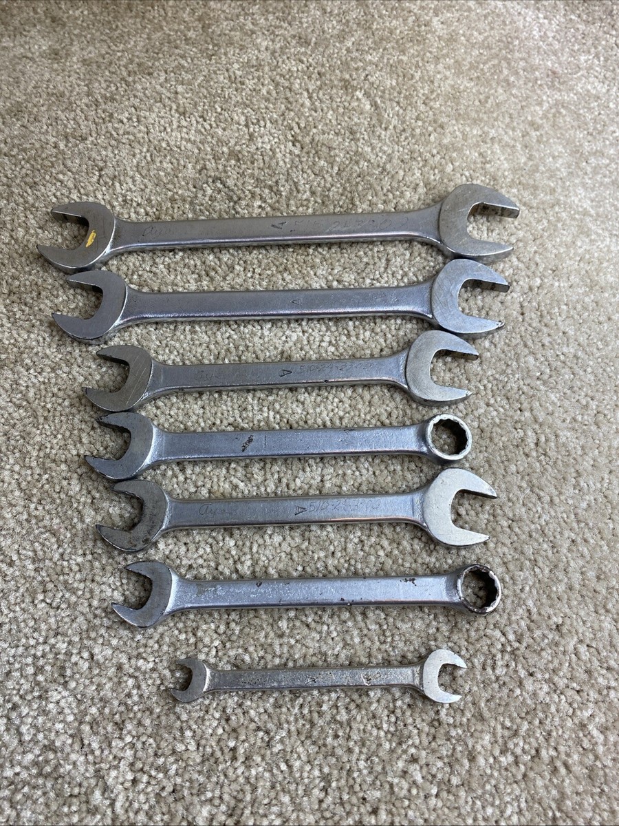 Par-X (Snap-on) 7Pc. Open End &Combination Wrench Set | eBay