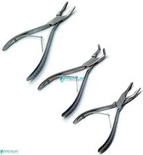 3 Pcs Premium Dental Rongeurs Blumenthal 6" Cleveland 6.5" Friedman 5.5" Forcep