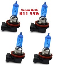 4x H11 55W BLUE SET sehr hell 8500 Kelvin Halogenlmapen Halogen AUTO PKW KFZ