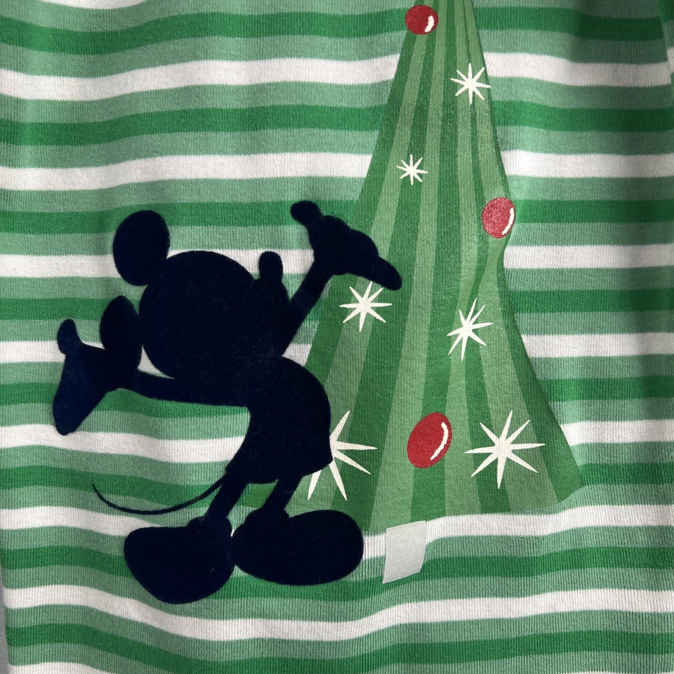 Hanna Andersson Disney Mickey Mouse Christmas pajamas size 130 US Size 8 Green - Image 2 of 4