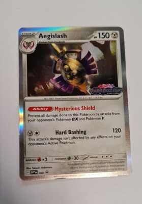 Pokémon Paradox Rift Aegislash Pre Release Promo SVPEN060 Build & Battle Karte 