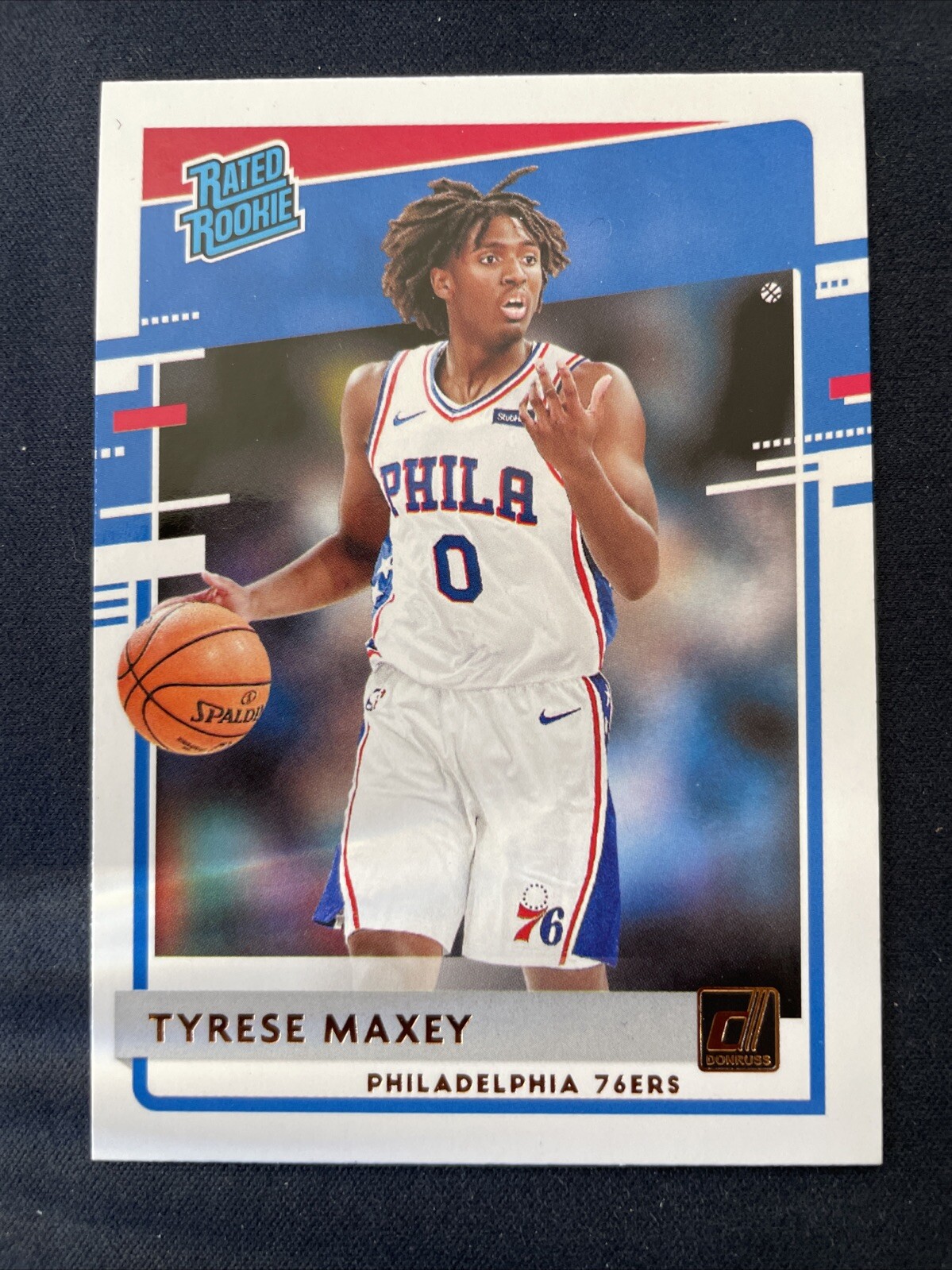 Tyrese Maxey 2020-21 Donruss #211 Rated Rookie Philadelphia 76ers