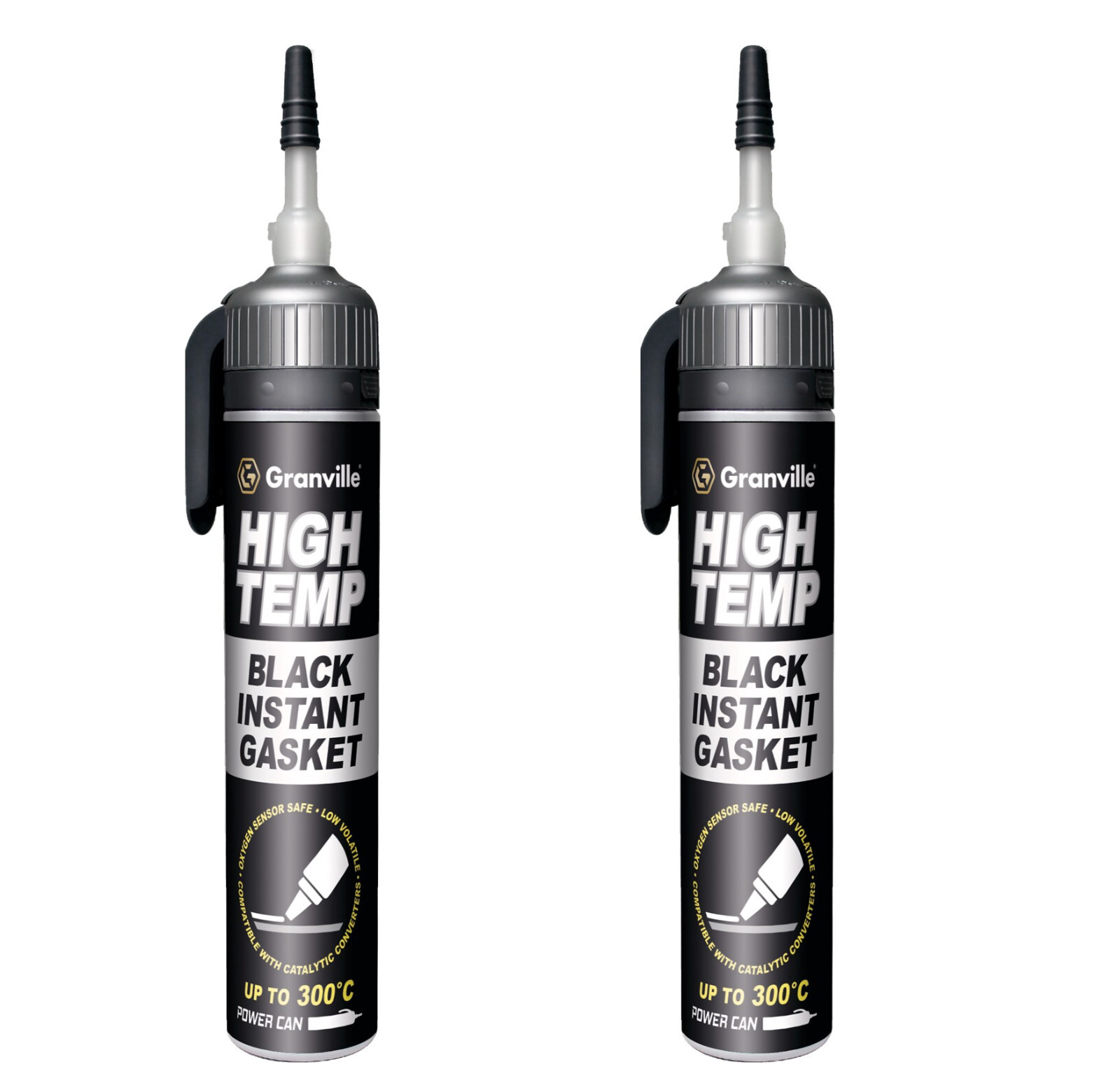 Granville High Temperature Temp BLACK Instant Gasket Silicone Sealant Can 200ml - Image 19