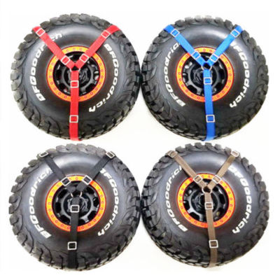  1/10 RC  3-Point Spare Tire Strap Tie Down Belt For 1/5 Axial Losi Baja