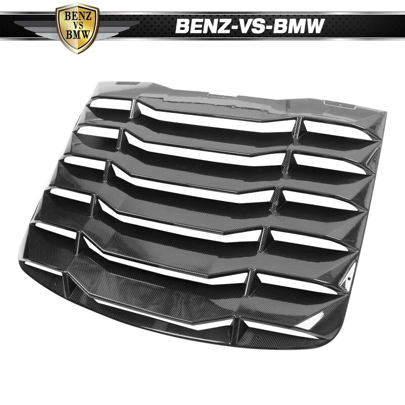 Fits 03-08 Nissan 350Z Coupe Rear Window Louvers Cover ABS Carbon Fiber Print - Image 3 of 4