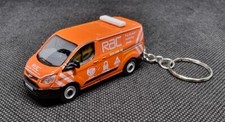 1:76 DIECAST MODEL CARS, ford transit custom RAC van KEYRINGS. GREAT GIFTS.