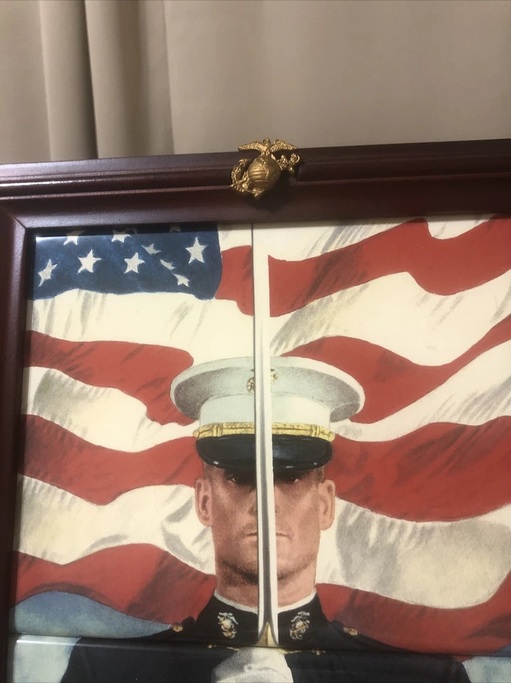 Bradford Exchange Military Plates Set of 4 Framed (honor, Courage, Duty, Liberty - Image 4 of 4