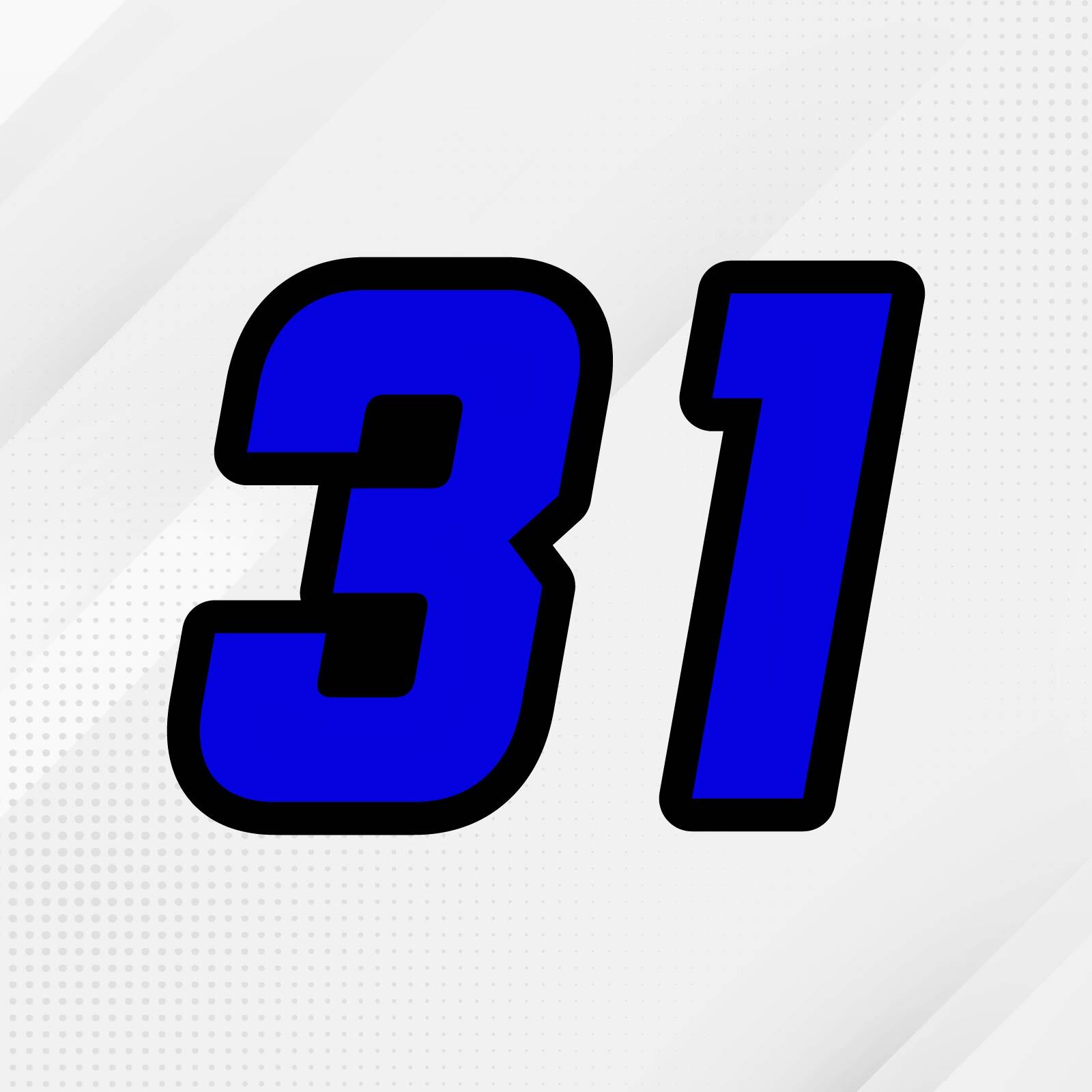 3pcs Racing Number Sticker Custom S21 For YZ250FX KLX140G KLX230R ...