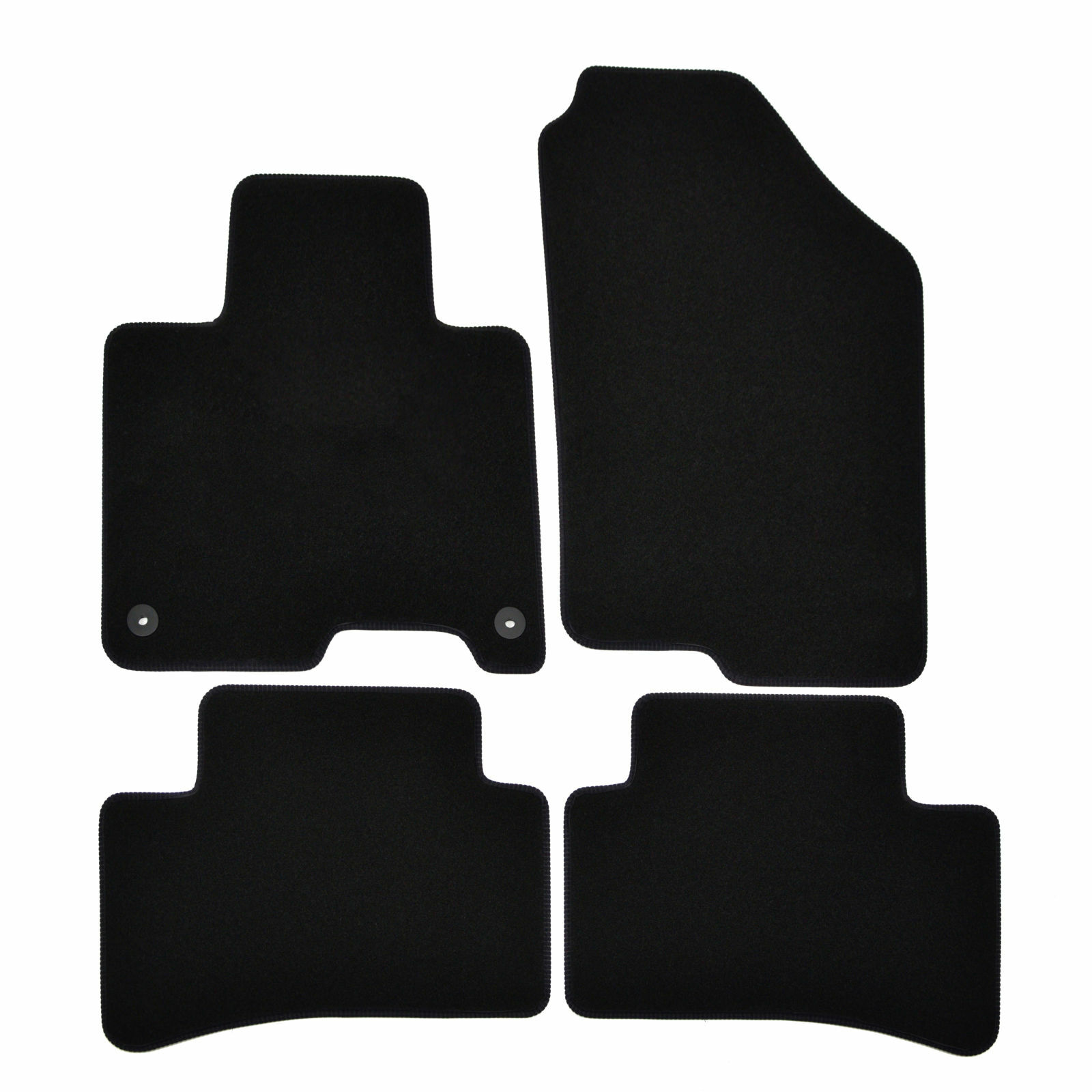 Tapis de sol en velours noir pour Kia Sportage NQ5 dès 2022 habitacle sur mesure 4 pièces