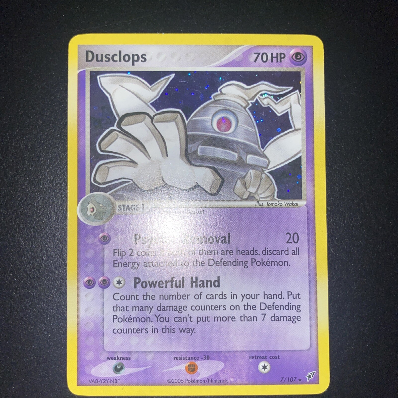 Pokemon TCG - Dusclops (7/107) - EX Deoxys 2005 - Vintage Holo Rare - NM