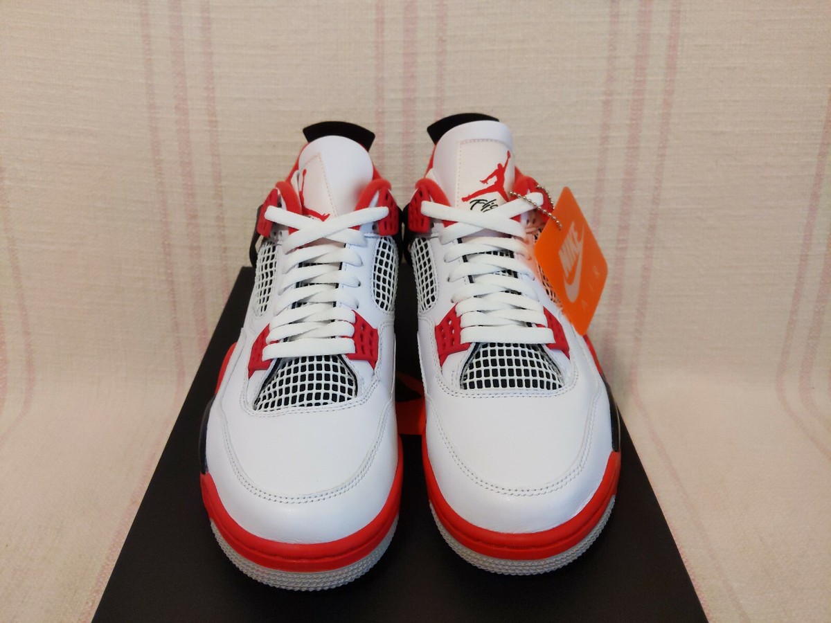 Jordan 4 Retro OG Fire Red White AJ4 AJIV 2020 DC7770 160 Men's