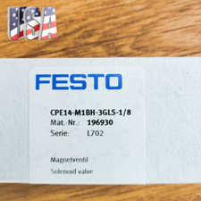 1PC FESTO-CPE14-M1BH-3GLS-1/8 196930 solenoid valve