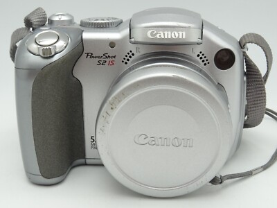 Canon PowerShot S2 IS Digitalkamera 5MP - Silber -Vom Händler-