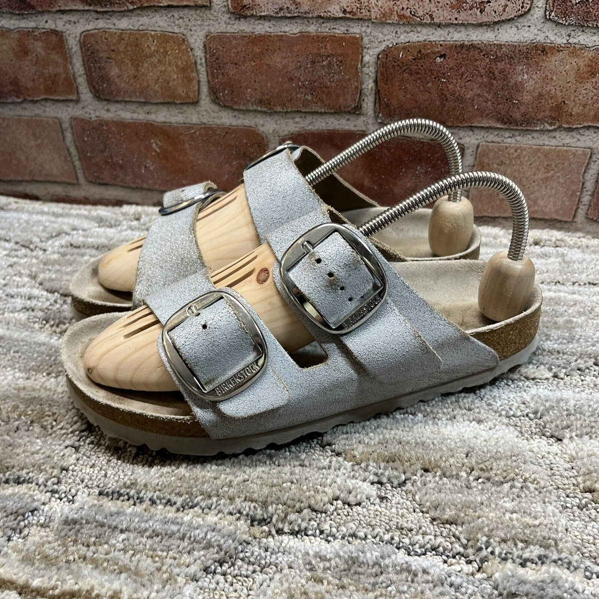 birkenstock 38 narrow Fit Big Buckle Arizona Sandals Women's Sz 7