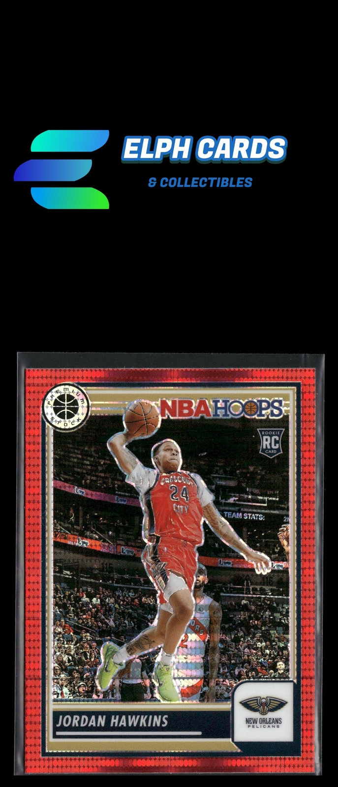 2023 Hoops Premium #125 Jordan Hawkins Red Pulsar