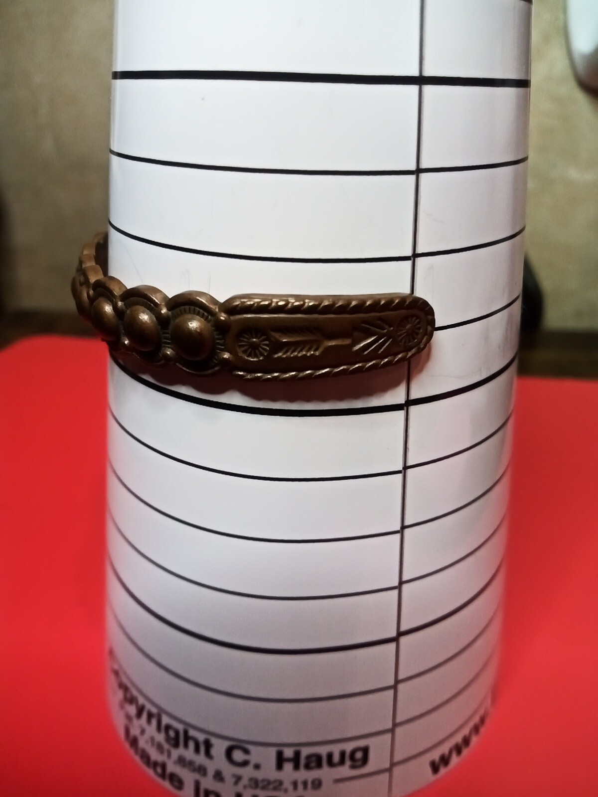 Solid Copper Cuff Bracelet Southwestern Designs - image 3