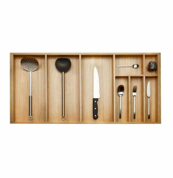 Oak Kitchen Drawer Cutlery Tray Insert Suits Blum 450 to 1000mm widths 450 Depth eBay