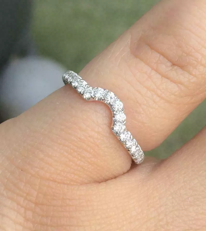 Diamond band promise deals ring