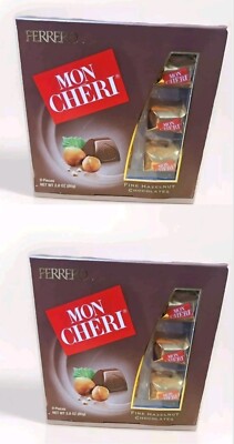 X2 FERRERO MON CHERI FINE CHOCOLATE & HAZELNUTS 9 PCS Per Pack 
