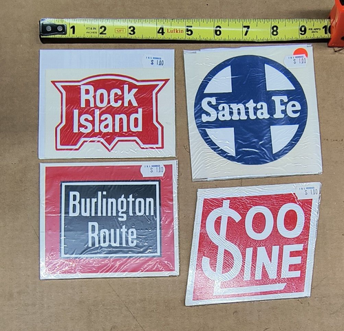 Rock Island Santa Fe Soo Line Burlington Route Railroad Sticker ...