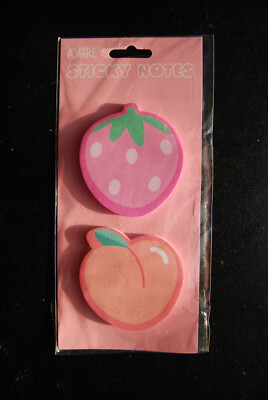 strawberry peach emoji sticky notes | eBay