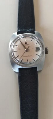 TISSOT SEASTAR SEVEN DATE HANDAUFZUG MANUFAKTURWERK DAMEN UHR LEDERBAND +RARITÄT - Bild 1 von 4