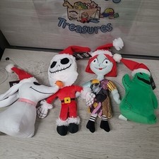 Disney Nightmare Before Christmas Mini Plush Set of 4 Jack Sally Zero Oogie NEW