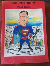 Vintage 1970 Sealed The Spiro Agnew Superman Jigsaw Puzzle 500 Pcs Gameophiles