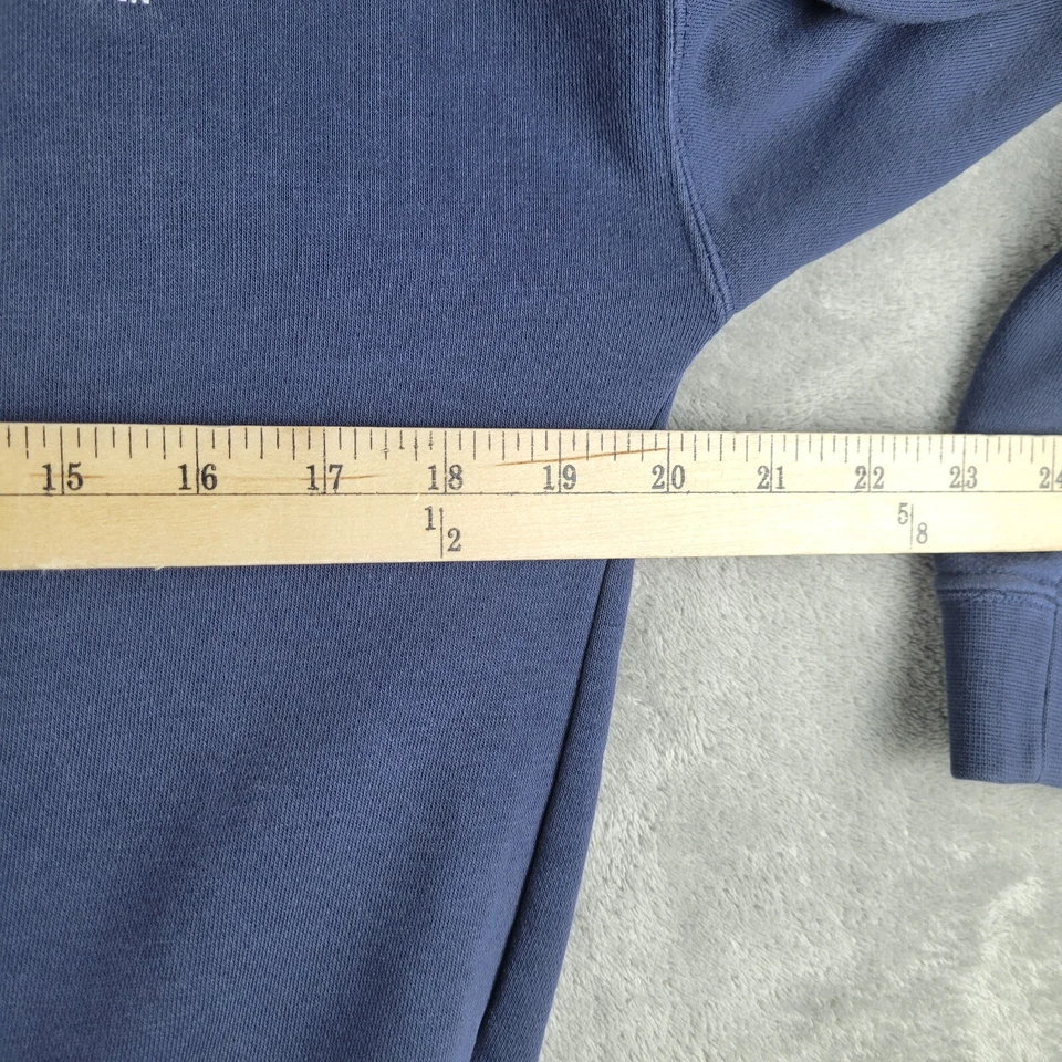 Sudadera Nike Juvenil Grande Azul Marino Polar Swoosh Cuello Redondo Atlética Spellout Foto 3 de 4