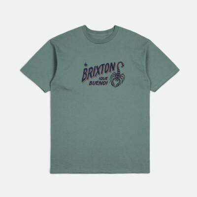 BRIXTON VINTON TEE T-SHIRT GR: M CHINOIS GREEN