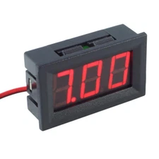 4.5-30V DC Two-Wire 0.56" Red Panel Mount LED Digital Voltmeter Voltage Meter US