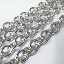 5meter Shiny 10mm Stainless Steel Oval Link Chain Jewelry Findings Marking DIY