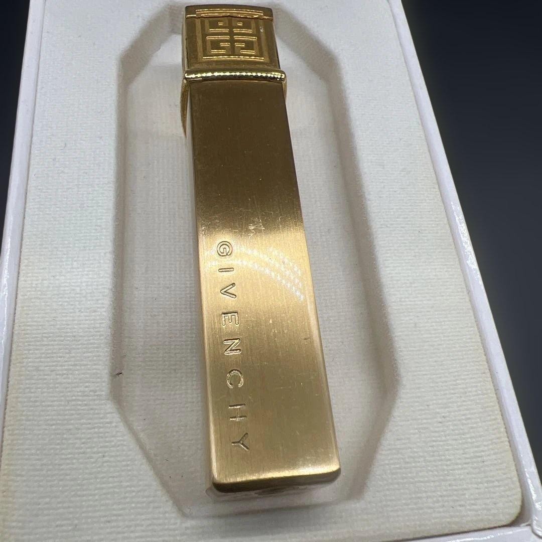 GIVENCHY Gold Logo Lighter Slim Used with Box Rare thumbnail 2