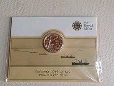 The Royal Mint Outbreak 2014 UK &pound;20 Fine Silver Coin Sealed Pack