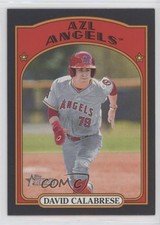 2021 Topps Heritage Minor League Edition Black Border 6/50 David Calabrese 0f3j