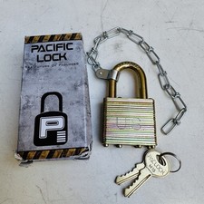 Pacific Lock Padlock Army Marines / Made in USA / Serialized NSN 5340001583807