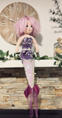 Ty Sea Sequins Lorelei PINK Mermaid Color Changing Plush 36'' RARE EXTRA LARGE