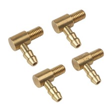 4pcs M5 Brass Motor ESC Water Cooling Nipple Fuel Nozzle 90 Degree for RC Boat