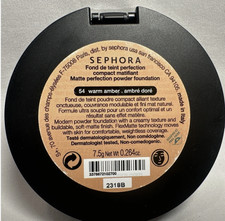 Sephora Matte Perfection Powder Foundation  54 Warm Amber  Full Size, SEALED