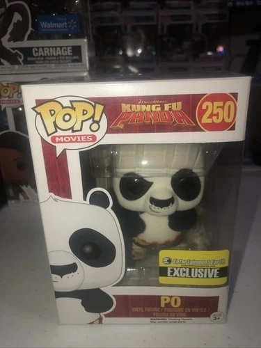 Funko POP! Movies Kung Fu Panda Po EE Exclusive Flocked #250