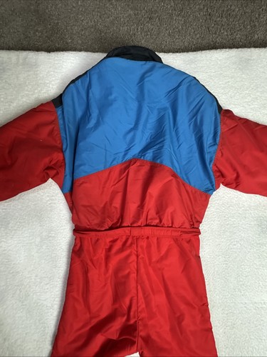 1980s - 90s Roffe Ski Suit Men’s One Piece Snowsuit Full Zip VTG Med Red EUC - Picture 17 of 20